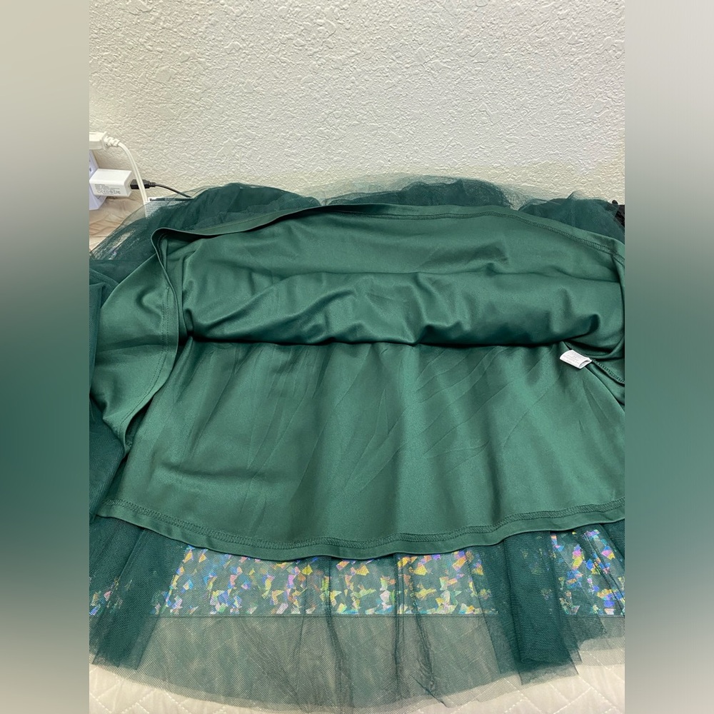 Fairycore Whimsigoth Ren Faire Bubble Sleeve Ruched Crop Top & Tulle Skirt M/L - Picture 15 of 16